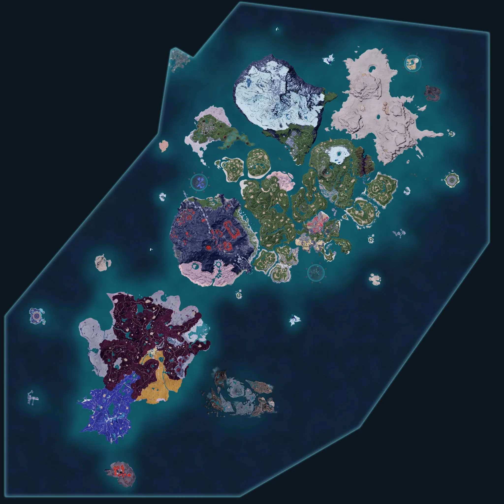 Palworld 本島マップ